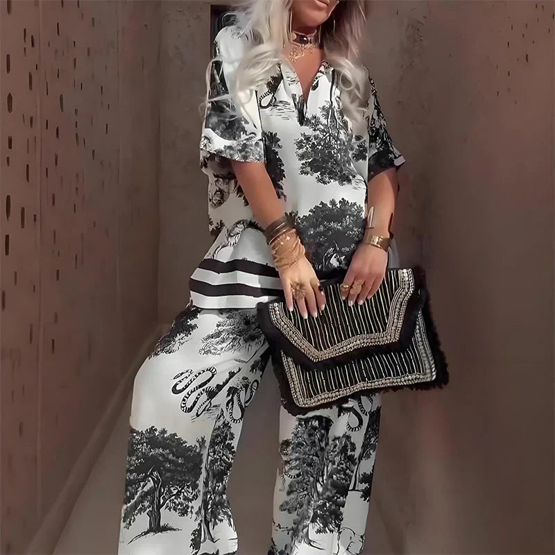 Seraphina | Printed Two-Piece Ensemble
